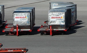 Iberia Handling containers in Madrid airport