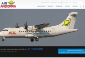 Air Andorra's web site screenshot
